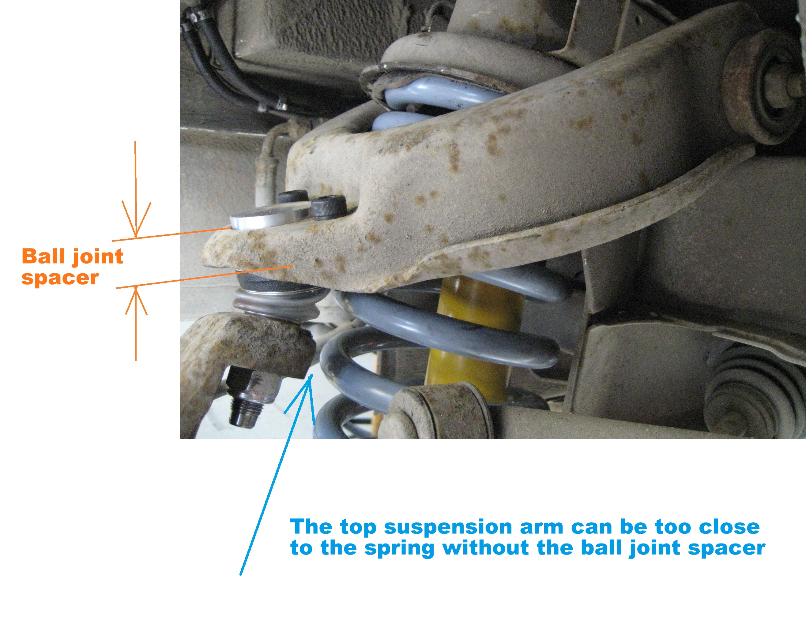 2" Front Suspension lift kit for Isuzu Dmax ball joint 32mm strut